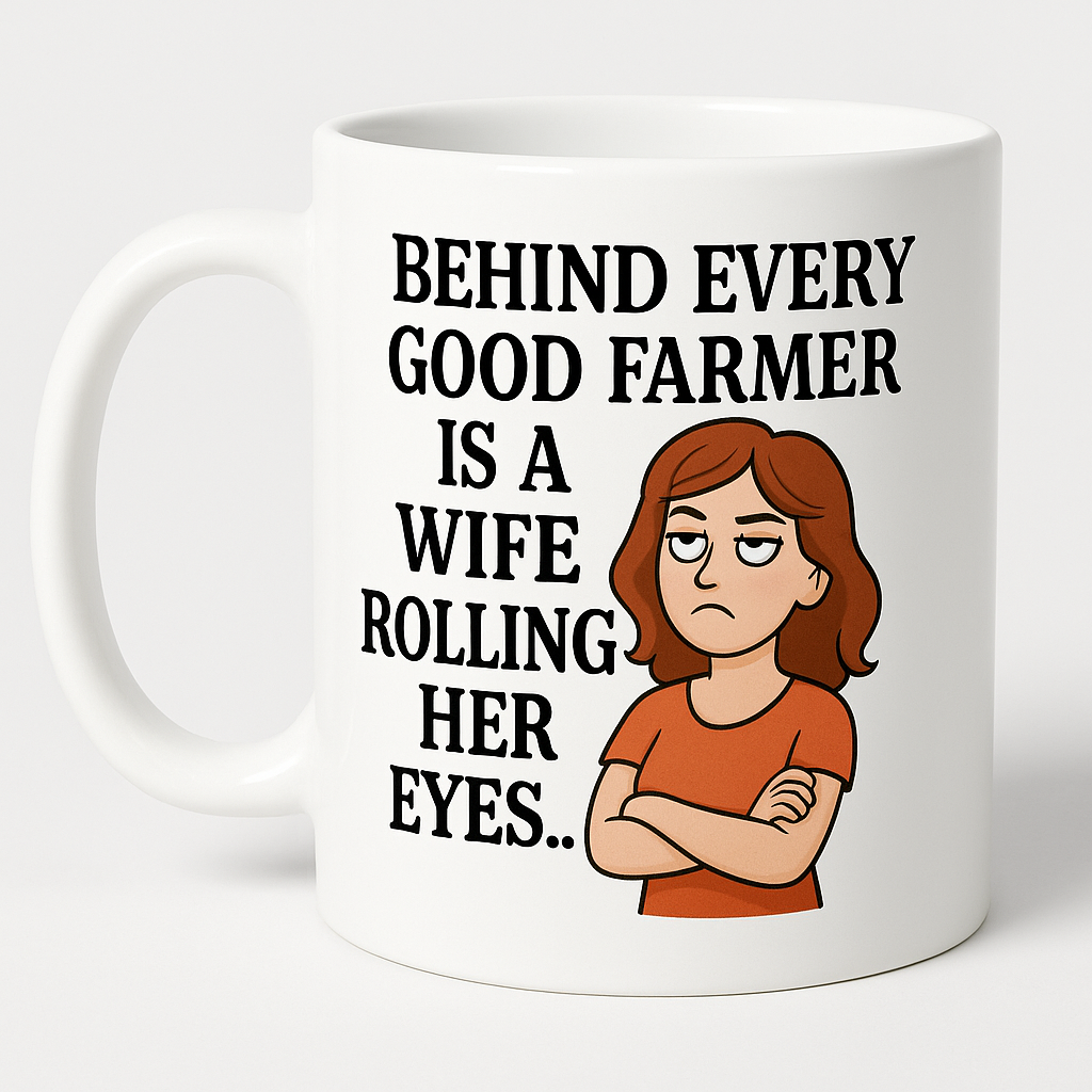 Behind every good farmer is a wife rolling her eyes.