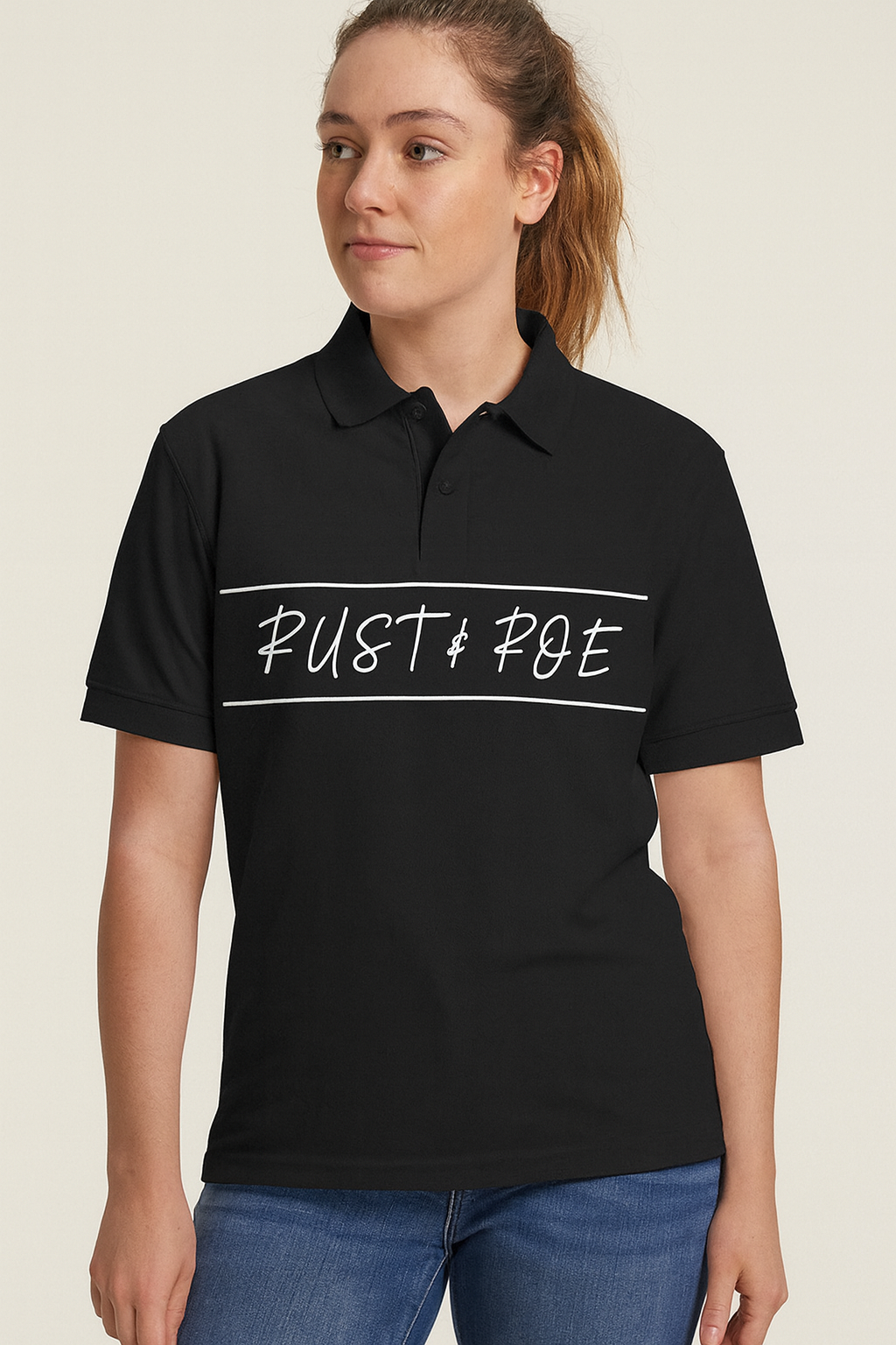 Black Panel Polo