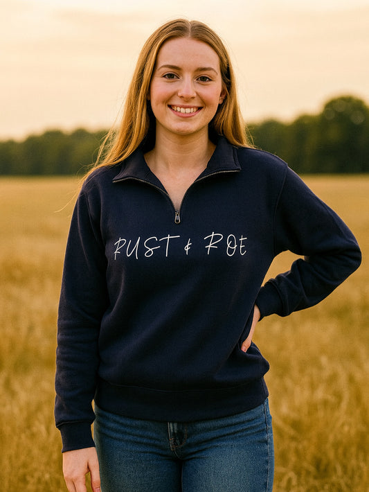 Navy Quarter Zip