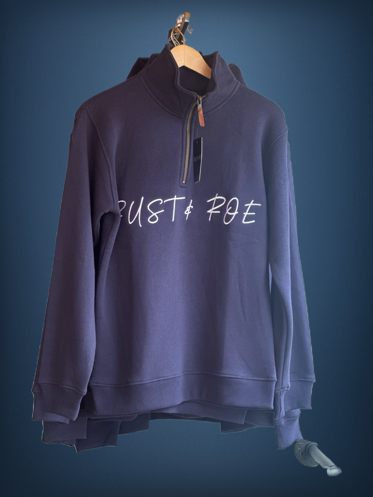 Navy Quarter Zip