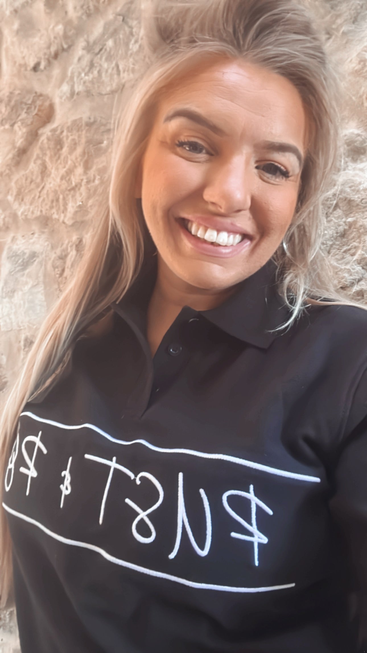 Black Panel Polo