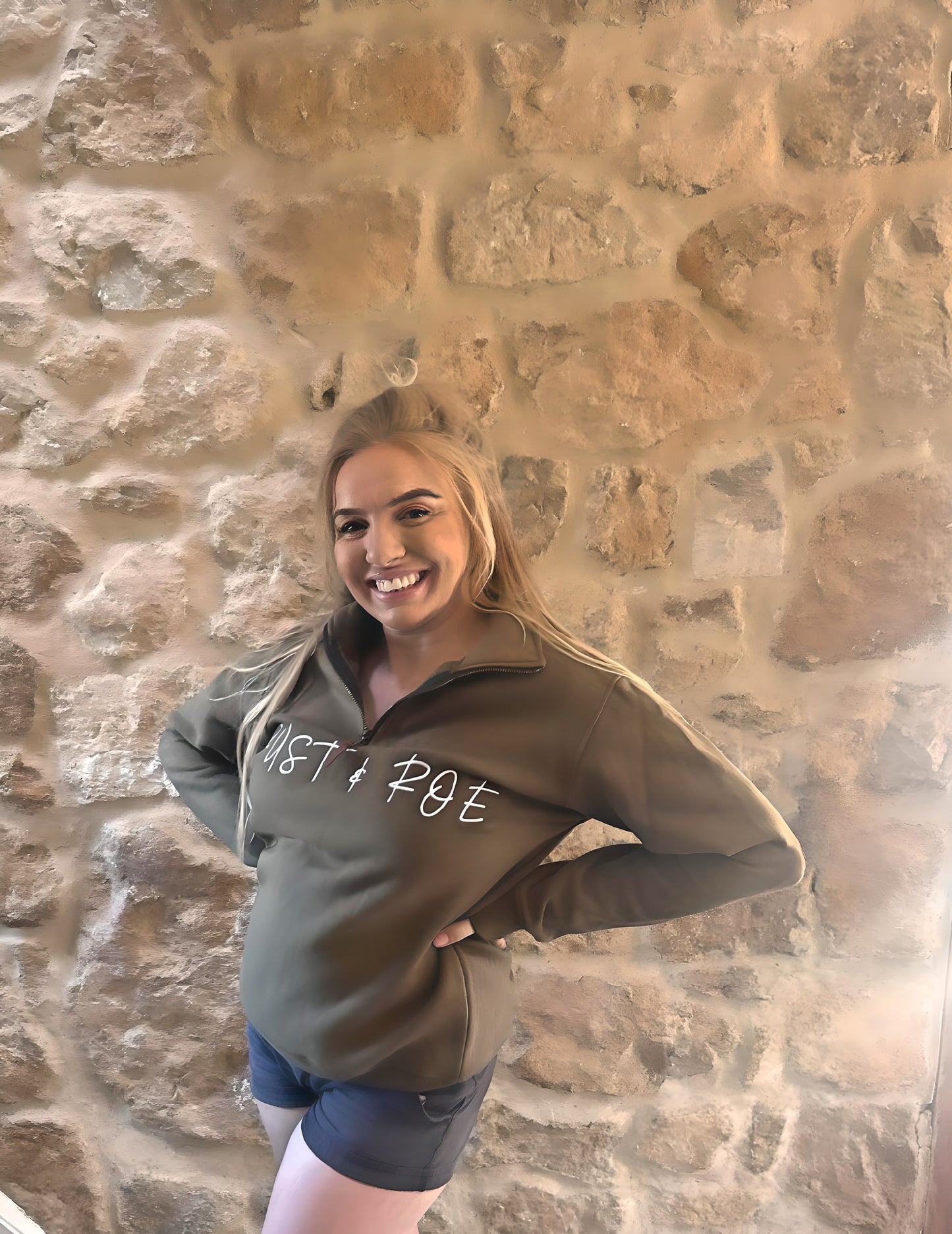 Khaki Quarter Zip