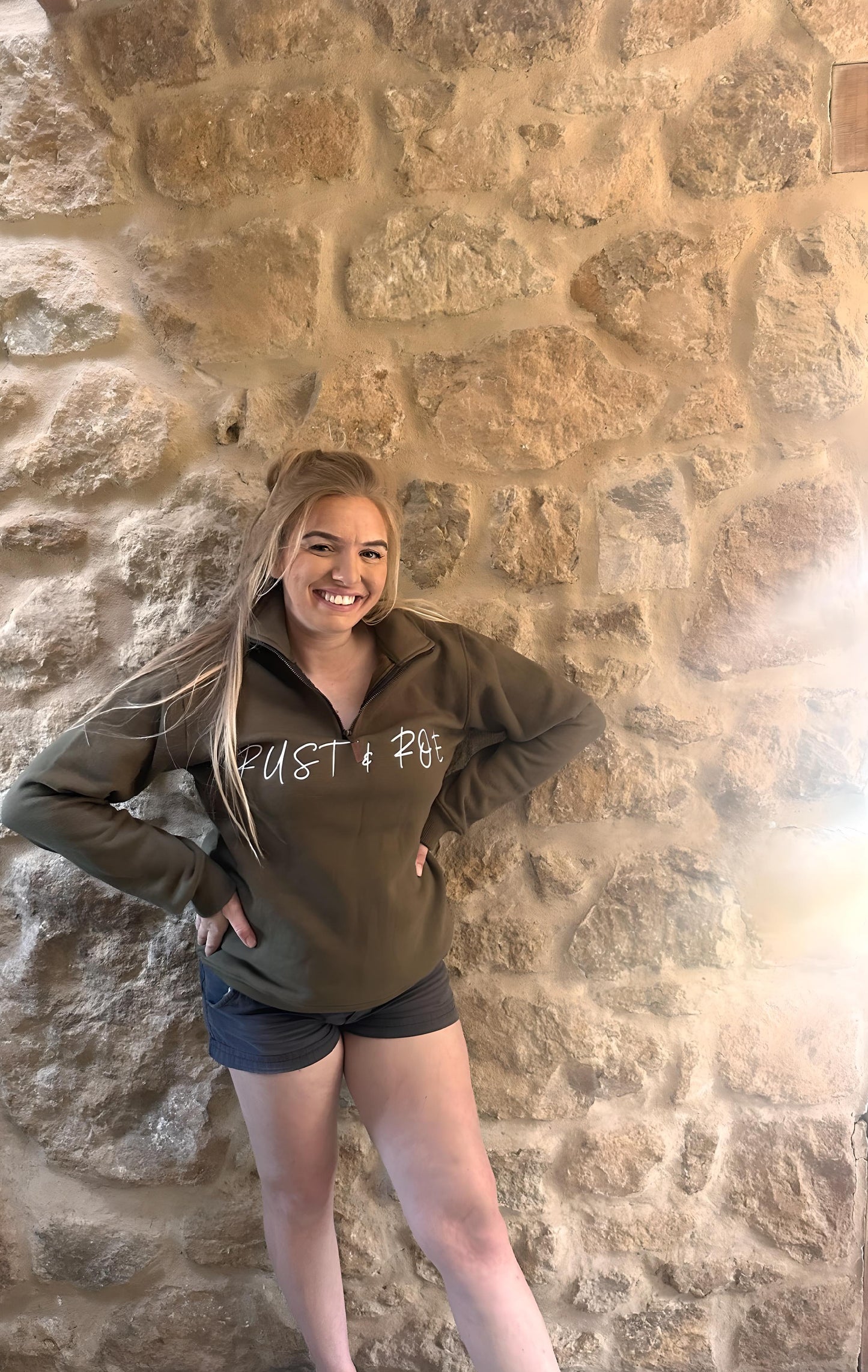 Khaki Quarter Zip