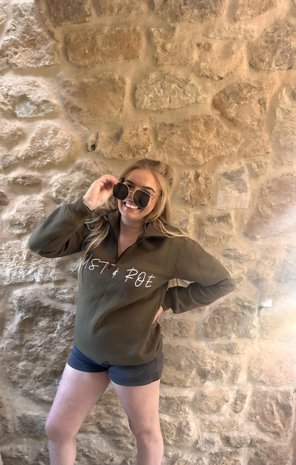 Khaki Quarter Zip