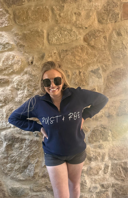 Navy Quarter Zip