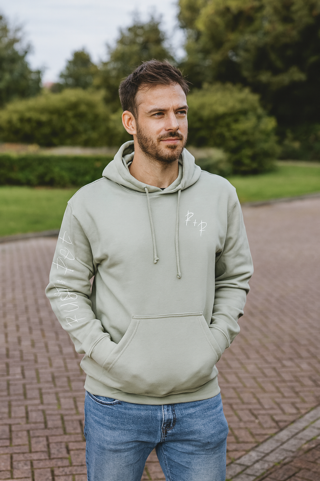 Slogan Unisex Cotton-Faced Hoodie